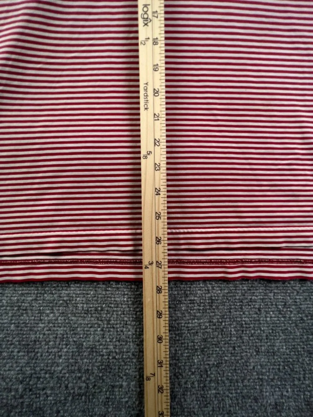 Adidas Mens Large Red White Striped Short Sleeve Cotton Blend Polo Climalite
